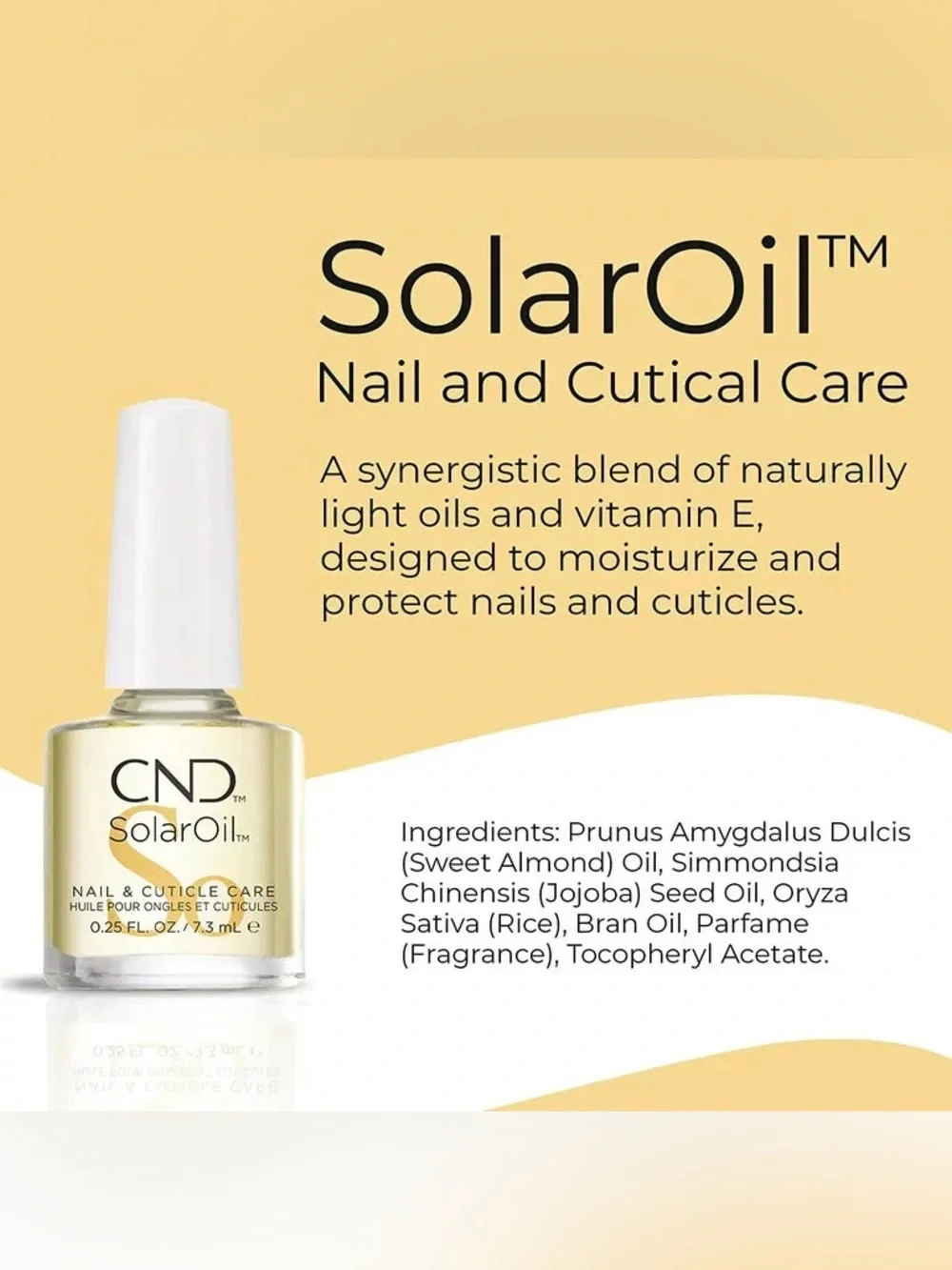 CND SolarOil Nourishing Nail & Cuticle Oil - 0.25 fl. Oz. - NIB